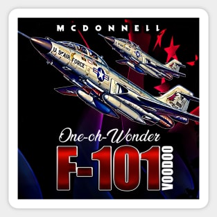 F101  Voodoo USAF long-range Bomber Supersonic Jet Fighter Sticker